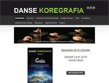 Tablet Screenshot of dansekoregrafia.com
